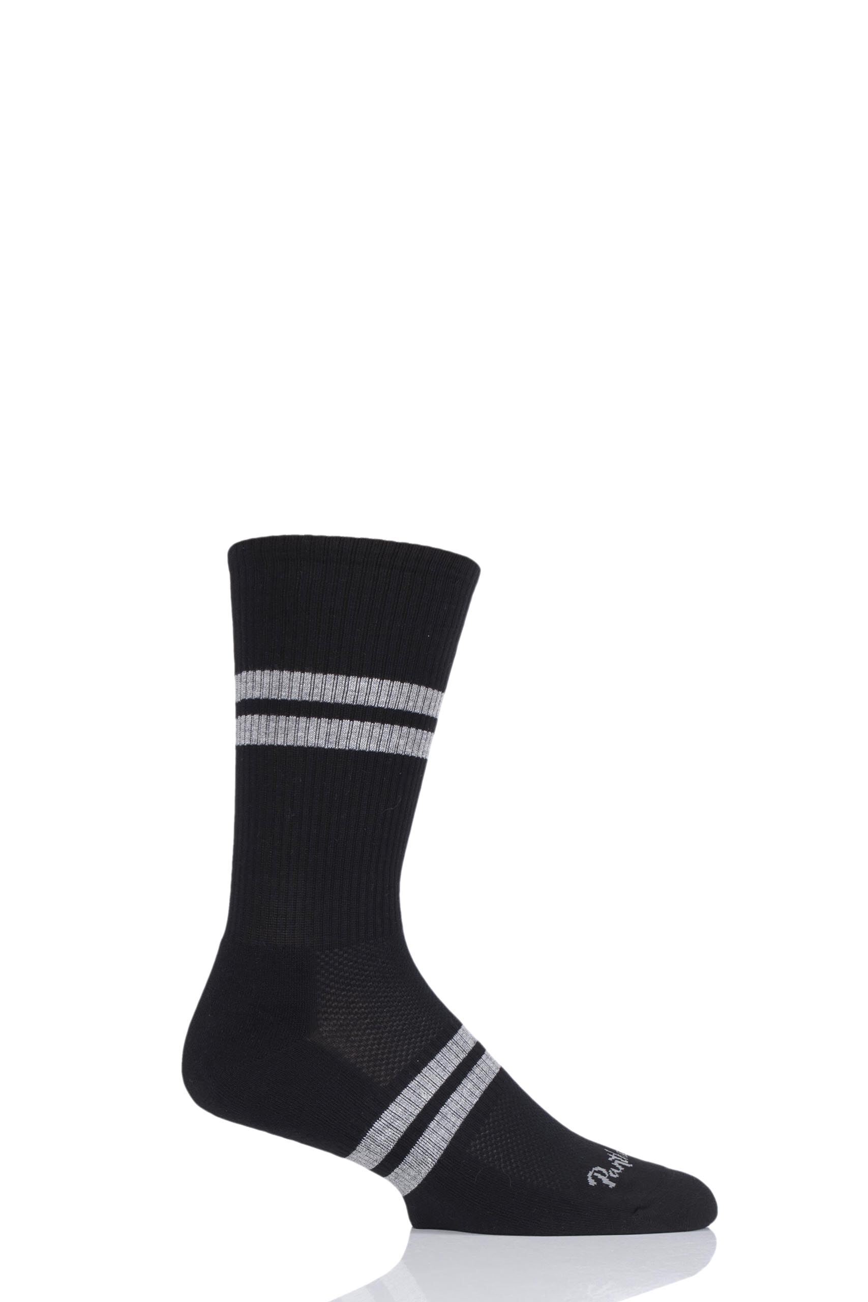 Image of 1 Pair Black Sport Luxe Spirit Socks Men's 7.5-9.5 Mens - Pantherella