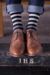 Mens 1 Pair Burlington Blackpool Multi Striped Cotton Socks