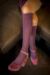 Ladies 1 Pair Falke Romance Pelerine Cotton Knee High Socks