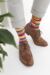 Mens 1 Pair Richard James Jacala Broken Striped Cotton Lisle Socks