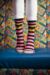 Ladies 3 Pair SockShop Batman / Batgirl Striped, Spotty and All Over Motif Cotton Socks