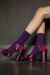 Ladies 3 Pair Glenmuir Dot, Stripe and Plain Bamboo Socks