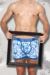 Mens 2 Pack Dare to Wear Fitted Keyhole Trunks with Exclusive Cracked Ice Art Design 25% OFF This Style