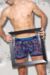 Mens 2 Pack Dare to Wear Fitted Keyhole Trunks with Exclusive Network Art Design 25% OFF This Style
