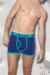 Mens 2 Pack Dare to Wear Colourburst Turquoise and Navy Fitted Keyhole Trunks 25% OFF This Style
