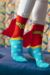Ladies 1 Pair DC Comics Wonder Woman Cape Socks