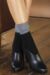 Ladies 1 Pair Trasparenze Gesso Slouch Top Cotton Socks