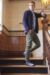 Mens 1 Pair Farah 1920 Wool Mix Fairisle Boot Socks with Turn Over Top