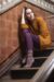 Ladies 1 Pair Elle Mixed Mouline Ribbed Boot Socks