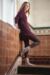 Ladies 1 Pair Elle Wool Ribbed Boot Socks