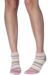 Ladies 2 Pair Elle Bamboo Striped and Floral Patterned Trainer Socks