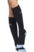 Mens and Ladies 1 Pair MilkTEDS Travel Compression Socks with Contrast Heel and Toe
