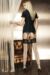 Ladies 1 Pair Trasparenze Opale Bow and Dot Back Seamed Stockings with Floral Top