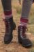 Ladies 2 Pair SockShop Wool Mix Striped and Plain Boot Socks