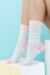 Ladies 2 Pair Elle Striped Bamboo Socks with Comfort Cuff