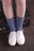 Ladies 2 Pair Elle Bamboo Feather Striped Socks