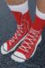Mens and Ladies 1 Pair Ginger Fox Sneakers Novelty Cotton Socks