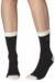 Ladies 3 Pair Elle Combed Cotton Plain Socks with Contrast Heel and Toe