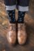 Mens 1 Pair Viyella Paisley and Dot Wool Cotton Socks