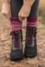 Ladies 1 Pair Scott Nichol Tatton Cable Stitch Wool Socks
