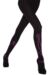 Ladies 1 Pair Jonathan Aston Zandra Rhodes Safety Pin Tights In Black and Fuchsia