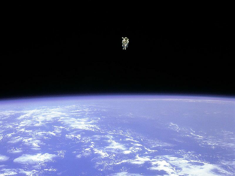 Niche sock wearers: astronaut in space