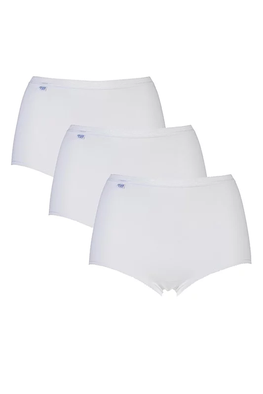Women's 3 Pair Sloggi Basic Maxi Briefs White 12