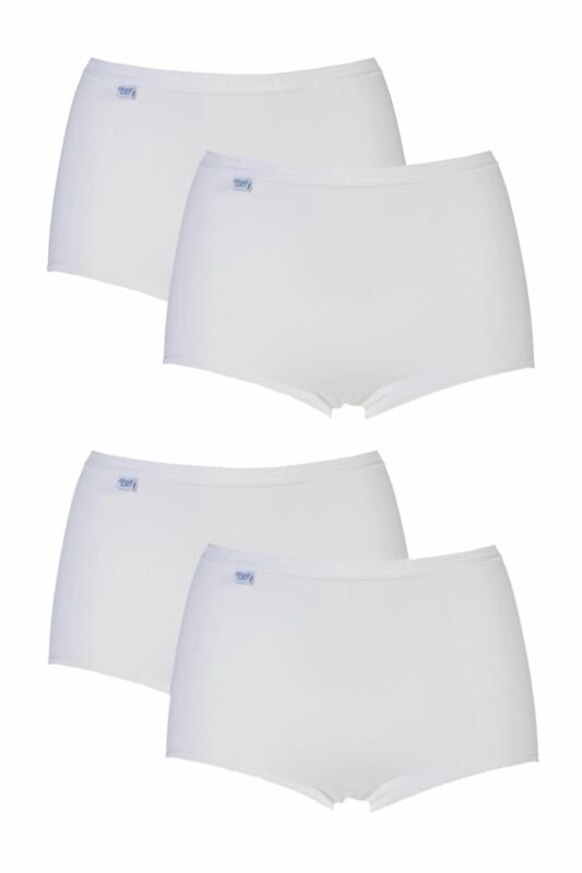 Women's 4 Pair Sloggi Basic+ Maxi Briefs White 26