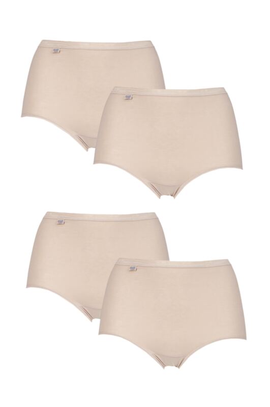 Women's 4 Pair Sloggi Basic+ Maxi Briefs