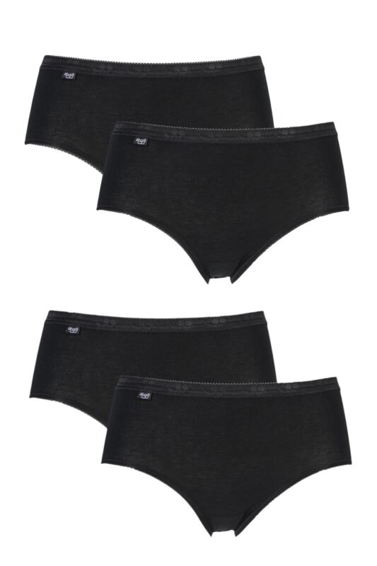 Women's 4 Pack Sloggi Basic Midi Briefs