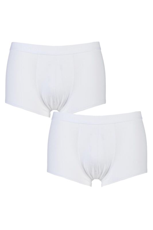 Mens 2 Pack Sloggi 24/7 Basic Natural Cotton Hipster Briefs White 36