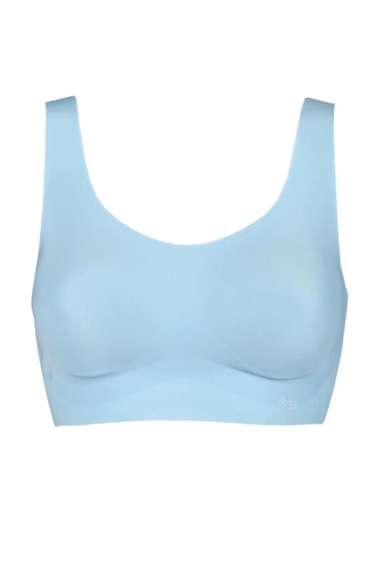Women's Sloggi Zero Feel Seamfree Bralette Top with Removable Pads Soft Turquoise Large