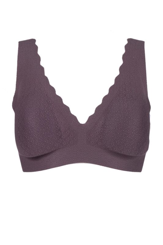 Women's Sloggi Zero Feel Seamfree Lace Bralette Kaluha Medium