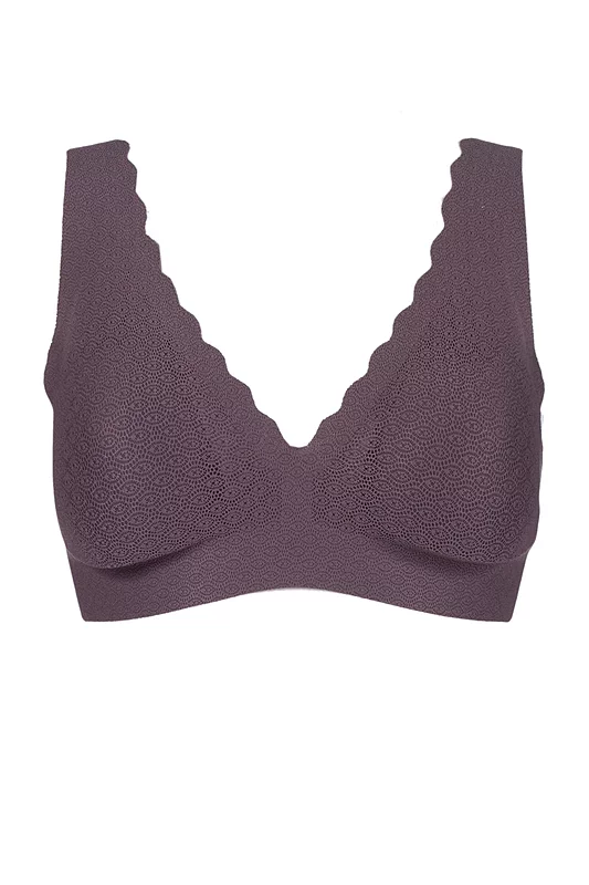 Women's Sloggi Zero Feel Seamfree Lace Bralette Kaluha Medium