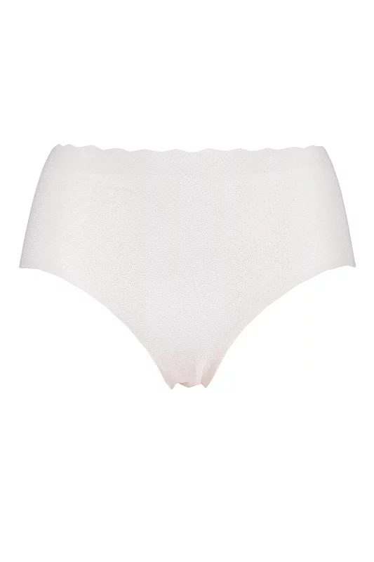Women's Sloggi Zero Feel Seamfree Lace High Waist Briefs Angora Small