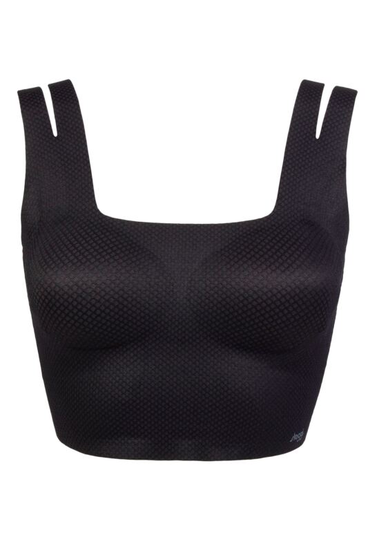 Women's 1 Pack Sloggi Zero Feel Flow Flow Top Black Extra Small