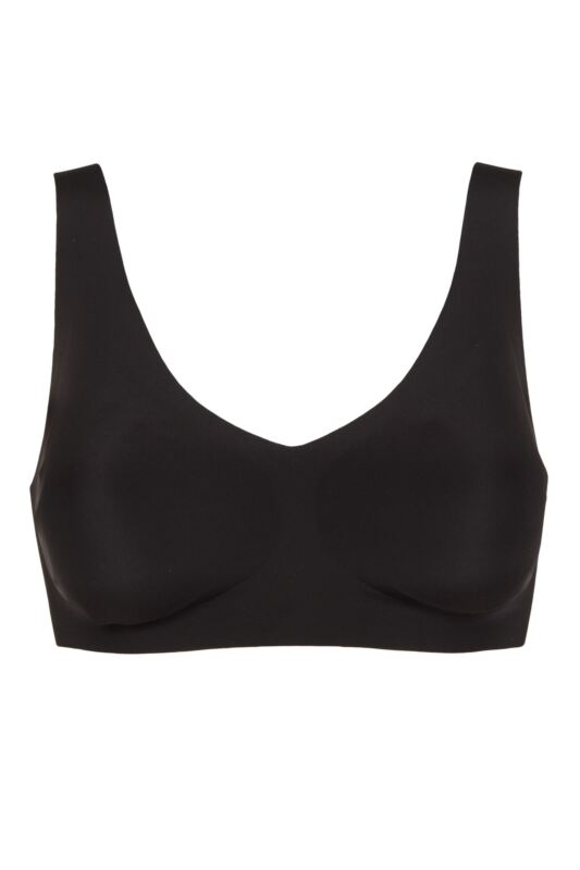 Women's Sloggi Zero Feel Seamfree Bralette with Removable Pads Black Large