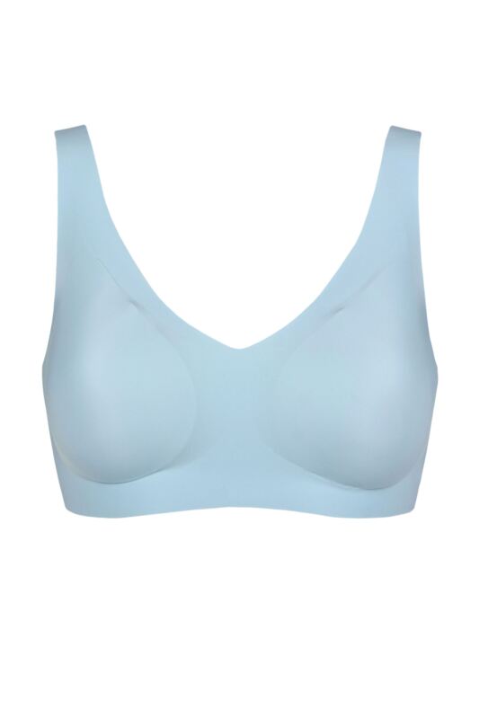 Women's Sloggi Zero Feel Seamfree Bralette with Removable Pads Light Blue Extra Large