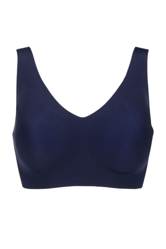 Women's Sloggi Zero Feel Seamfree Bralette with Removable Pads Navy Small