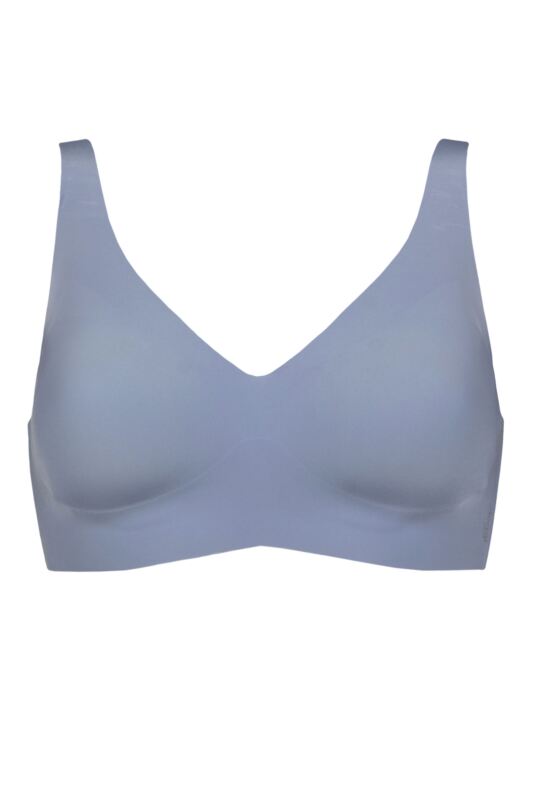 Women's 1 Pack Sloggi ZERO Feel 2.0 Soft Bra Chambray S