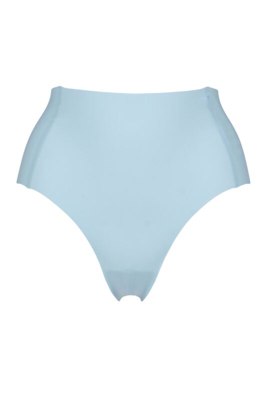 Women's 1 Pack Sloggi ZERO Feel 2.0 High Waisted Briefs Light Blue Small