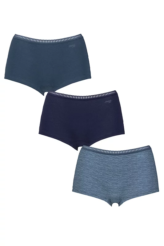 Women's 3 Pack Sloggi Go Crush Shorts