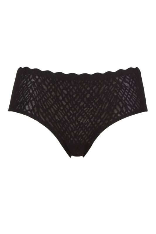 Women's 1 Pack Sloggi Zero Feel Bliss Hipster Briefs Black S
