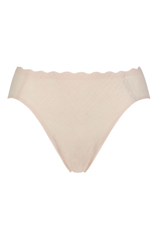 Women's 1 Pack Sloggi Zero Feel Bliss High Leg Briefs Puff Pink Medium