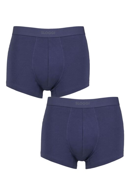 Mens 2 Pair Sloggi EVER Ease Hipster Trunks