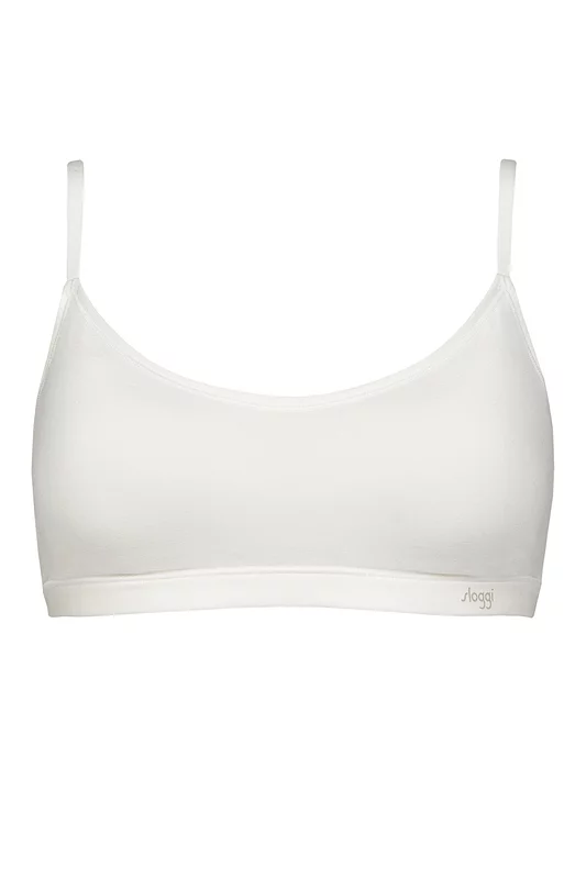 Womens 1 Pack Sloggi FREE Evolve Padded Bra Silk White L/XL