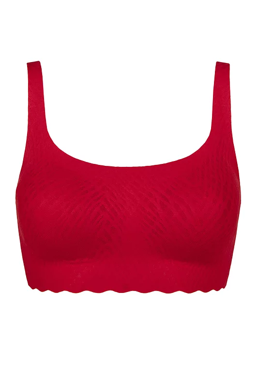 Women's 1 Pack Sloggi ZERO Feel Bliss Festive Top Shanghai Red Medium