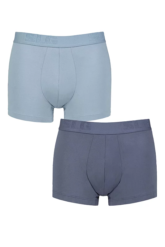 Mens 2 Pair Sloggi SLG Base Soft Trunks