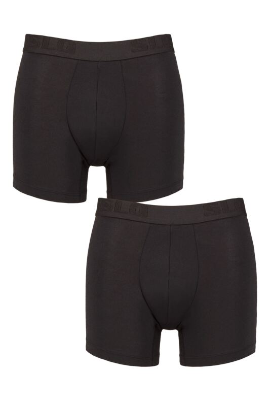 Mens 2 Pair Sloggi SLG Base Soft Boxer Shorts