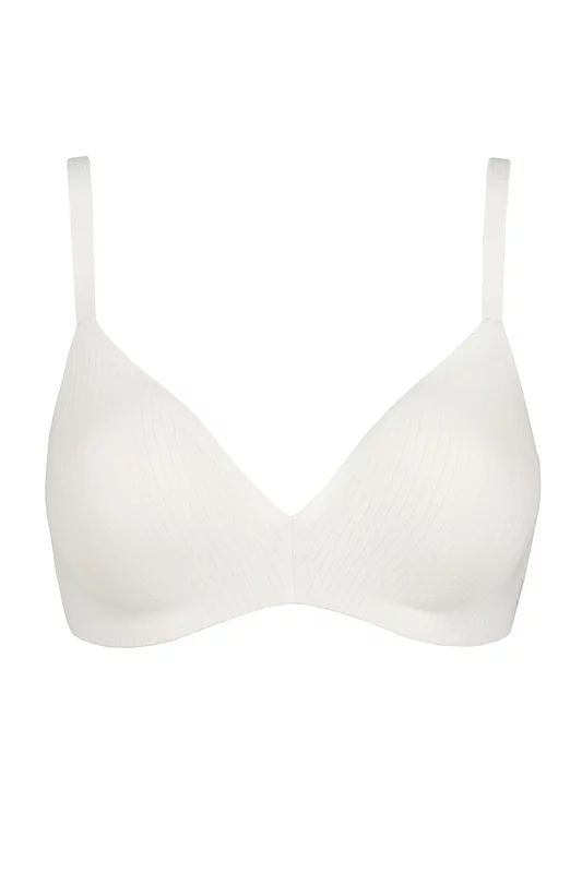 Women's 1 Pack Sloggi Zero Feel Pure THE UP Push Up Bra Silk White Large